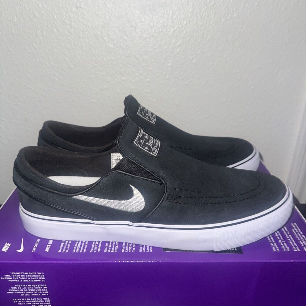 Nike SB Janoski+ Slip On FN5893-001 Black Men's Size 7.5 NWT